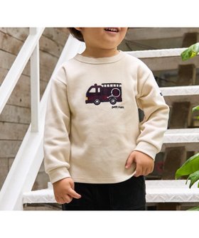 【ナルミヤ オンライン/NARUMIYA ONELINE / KIDS】の働く車アップリケ接結長袖Tシャツ 人気、トレンドファッション・服の通販 founy(ファニー) ファッション Fashion キッズファッション Fashion for Kids チェック Check, Plaid, Tartan ポケット Pocket, Pocket Detail 長袖 Long Sleeve, Full Sleeve |ID:prp329100004727412