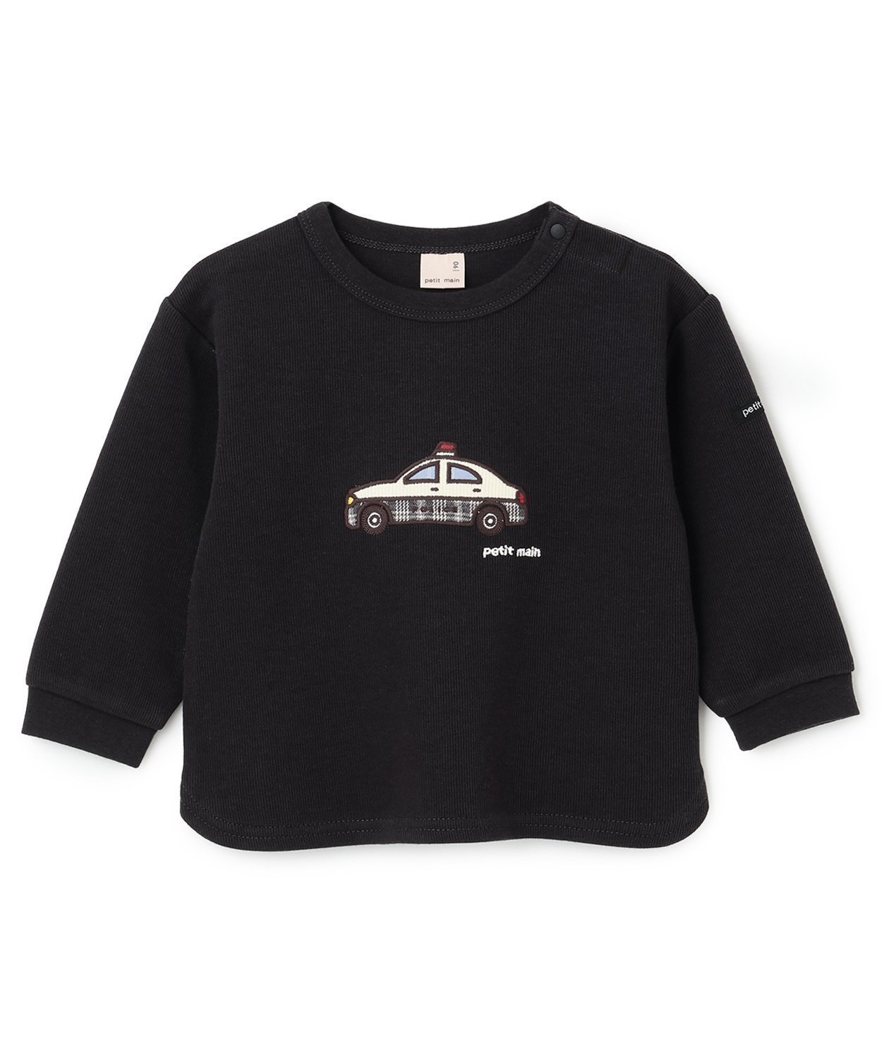 【ナルミヤ オンライン/NARUMIYA ONELINE / KIDS】の働く車アップリケ接結長袖Tシャツ インテリア・キッズ・メンズ・レディースファッション・服の通販 founy(ファニー) 　ファッション　Fashion　キッズファッション　Fashion for Kids　チェック　Check, Plaid, Tartan　ポケット　Pocket, Pocket Detail　長袖　Long Sleeve, Full Sleeve　チャコール|ID: prp329100004727412 ipo3291000000034153184