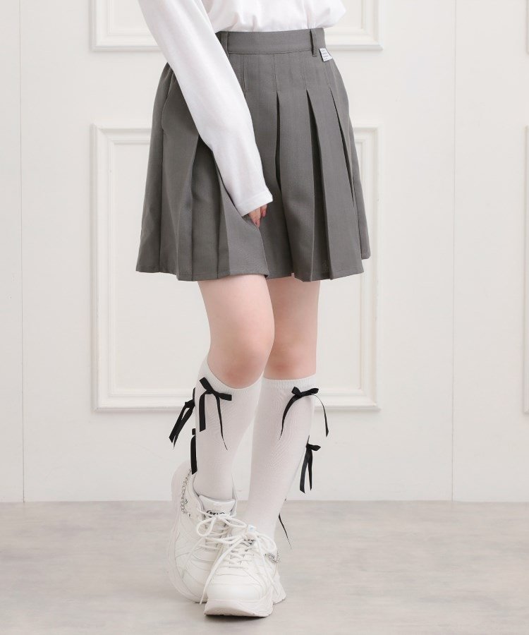 【ピンク ラテ/PINK-latte / KIDS】のインパン付プリーツスカート 人気、トレンドファッション・服の通販 founy(ファニー) 　ファッション　Fashion　キッズファッション　Fashion for Kids　おすすめ　Recommended / Our Picks　ガーリー　Girly, Feminine Style　シンプル　Simple, Minimal　スマート　Smart, Elegant　チェック　Check, Plaid, Tartan　プリーツ　Pleats, Pleated　ポケット　Pocket, Pocket Detail　再入荷　Restock / Back in Stock　定番　Standard, Basic Item　 other-1|ID: prp329100004727418 ipo3291000000034153208
