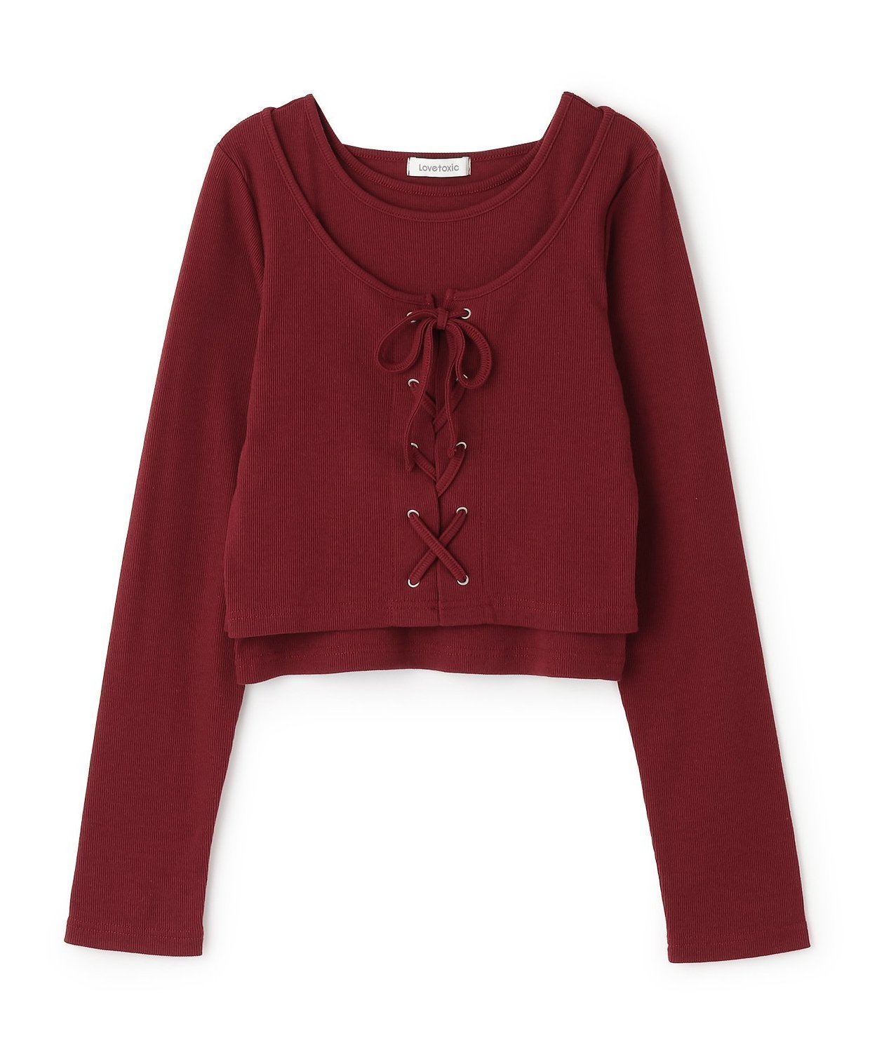 【ナルミヤ オンライン/NARUMIYA ONELINE / KIDS】のレースアップ長袖TシャツSET 人気、トレンドファッション・服の通販 founy(ファニー) 　ファッション　Fashion　キッズファッション　Fashion for Kids　テレコ　Ribbed, Rib Stitch　トレンド　Trend, Trending Now　フィット　Fit, Slim Fit　フロント　Front, Front Design　レース　Lace, Lace Fabric　長袖　Long Sleeve, Full Sleeve　 other-1|ID: prp329100004727419 ipo3291000000034153214