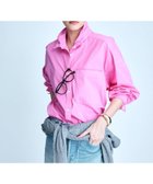 【ブリル/BRILL】の【EC限定ブラック登場】【坪田さんYouTube】【NEW・一部追加 】セイヒンゾメオーバーシャツ 人気、トレンドファッション・服の通販 founy(ファニー) ファッション Fashion レディースファッション Fashion for Women トップス・カットソー Cut & Sew Tops シャツ・ブラウス・オフィスカジュアル Elegant Blouses & Button-Ups サテン Satin, Glossy Fabric パッチ Patch, Appliqué フォルム Silhouette, Form ポケット Pocket, Pocket Detail 今季 This Season, Current Season thumbnail ピンク25|ID: prp329100004727924 ipo3291000000034634448