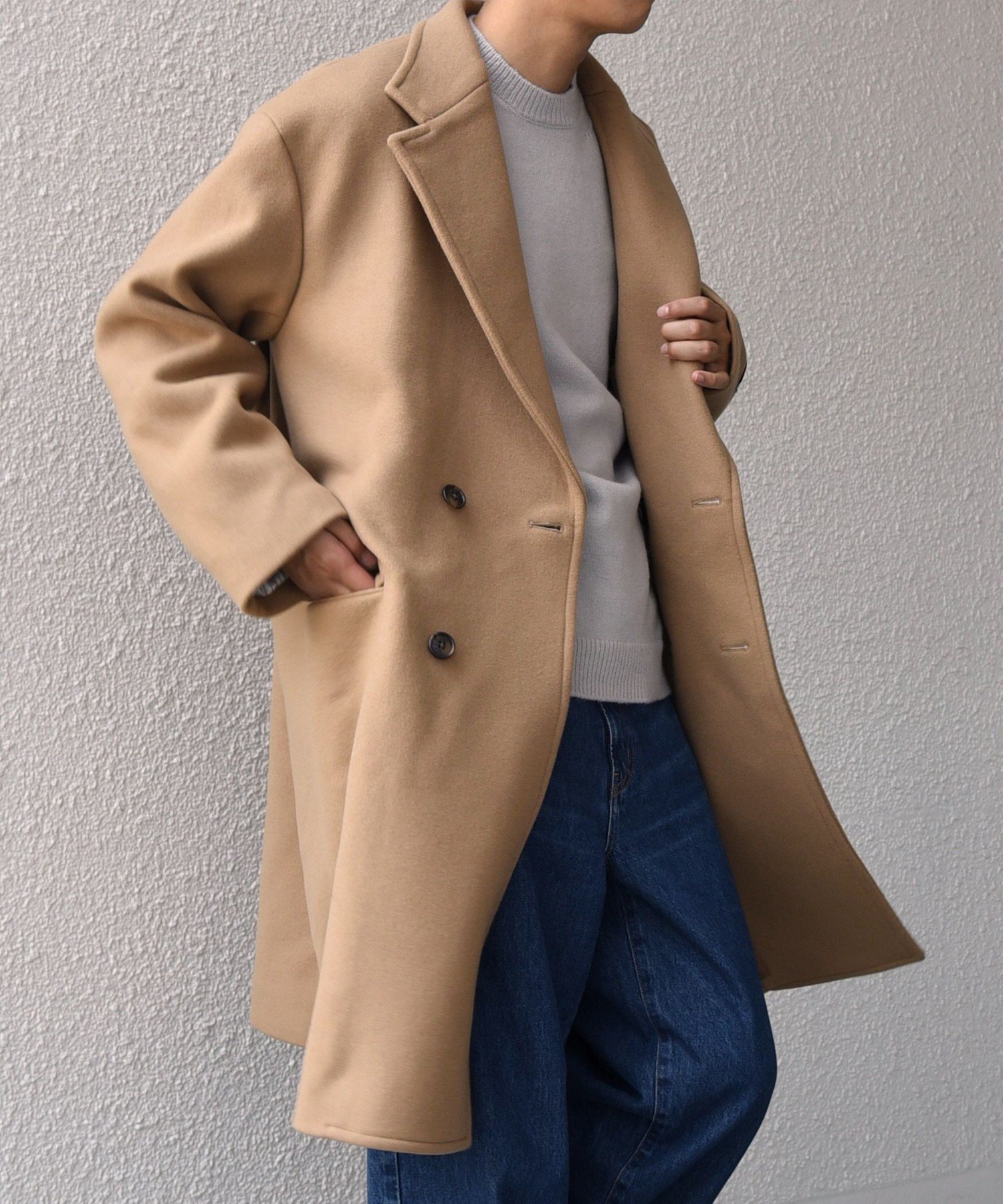 【シップス/SHIPS / MEN】のSHIPS any PURE WOOL MELTON ダブル チェスターコート 25AW インテリア・キッズ・メンズ・レディースファッション・服の通販 founy(ファニー) 　ファッション　Fashion　メンズファッション　Fashion for Men　ダブル　Double, Double-Breasted　チェスターコート　Chester Coat, Long Coat　ドレス　Dress, One-Piece　定番　Standard, Basic Item　メルトン　Melton, Heavy Wool　メンズ　Men's, Menswear　冬　Winter / This Winter　おすすめ　Recommended / Our Picks　2025年　2025　2025-2026秋冬・A/W　Autumn/Winter 2025–26 AW25–26　ベージュ|ID: prp329100004727991 ipo3291000000034506624