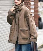 【フリークスストア/FREAK'S STORE】のムートン スタンド カラーコート【限定展開】 25AW ベージュ|ID: prp329100004728028 ipo3291000000035428218