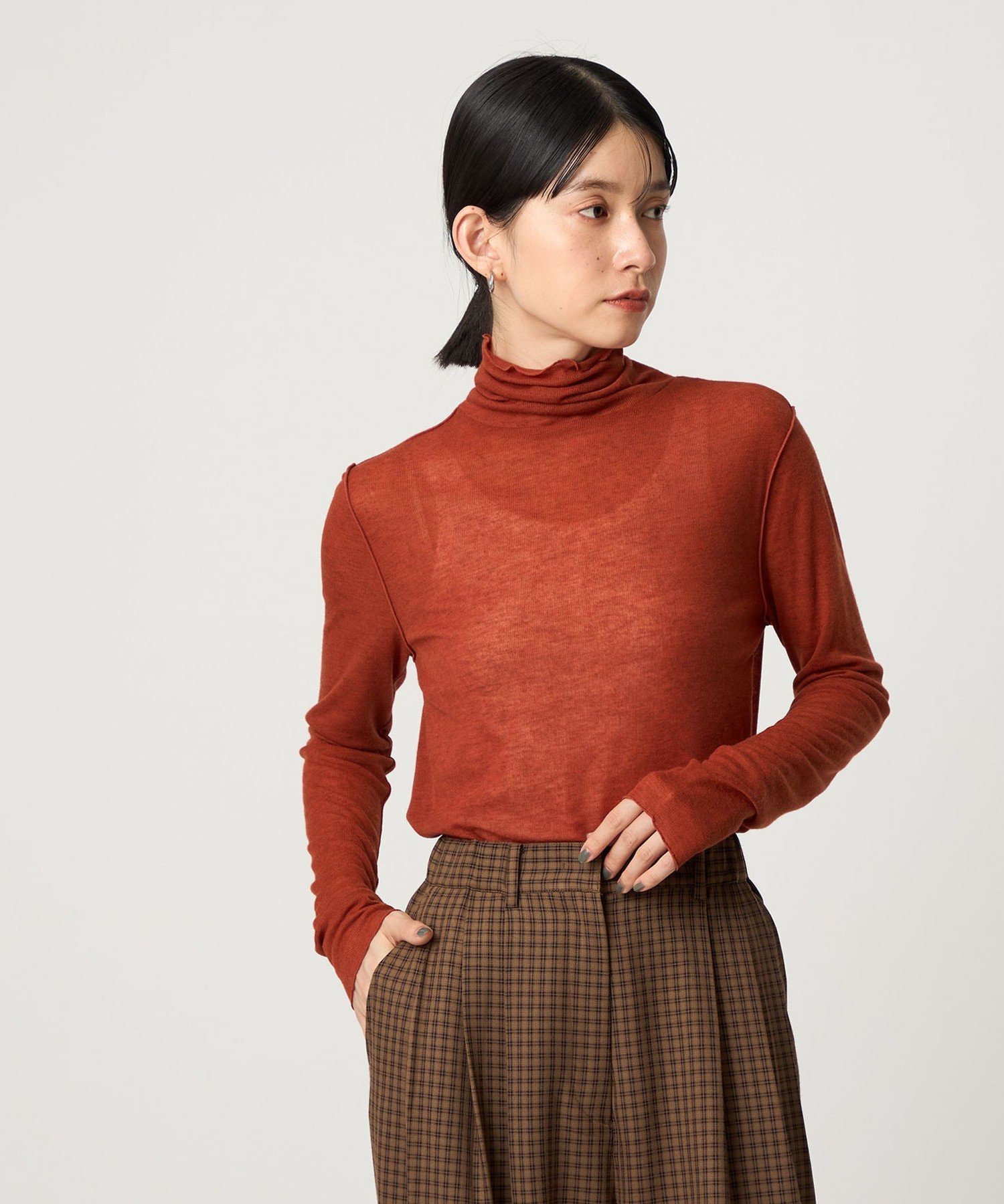 【シテン/CITEN】のCITEN エッセンシャルシアーハイネックトップ インテリア・キッズ・メンズ・レディースファッション・服の通販 founy(ファニー) ファッション Fashion レディースファッション Fashion for Women インナー Innerwear シアー Sheer, See-Through ジャケット Jacket, Outerwear ハイネック High Neck, Mock Neck バランス Balance, Style Balance フィット Fit, Slim Fit ベスト Vest, Waistcoat エレガント 上品 Elegant RED|ID: prp329100004728039 ipo3291000000034879525