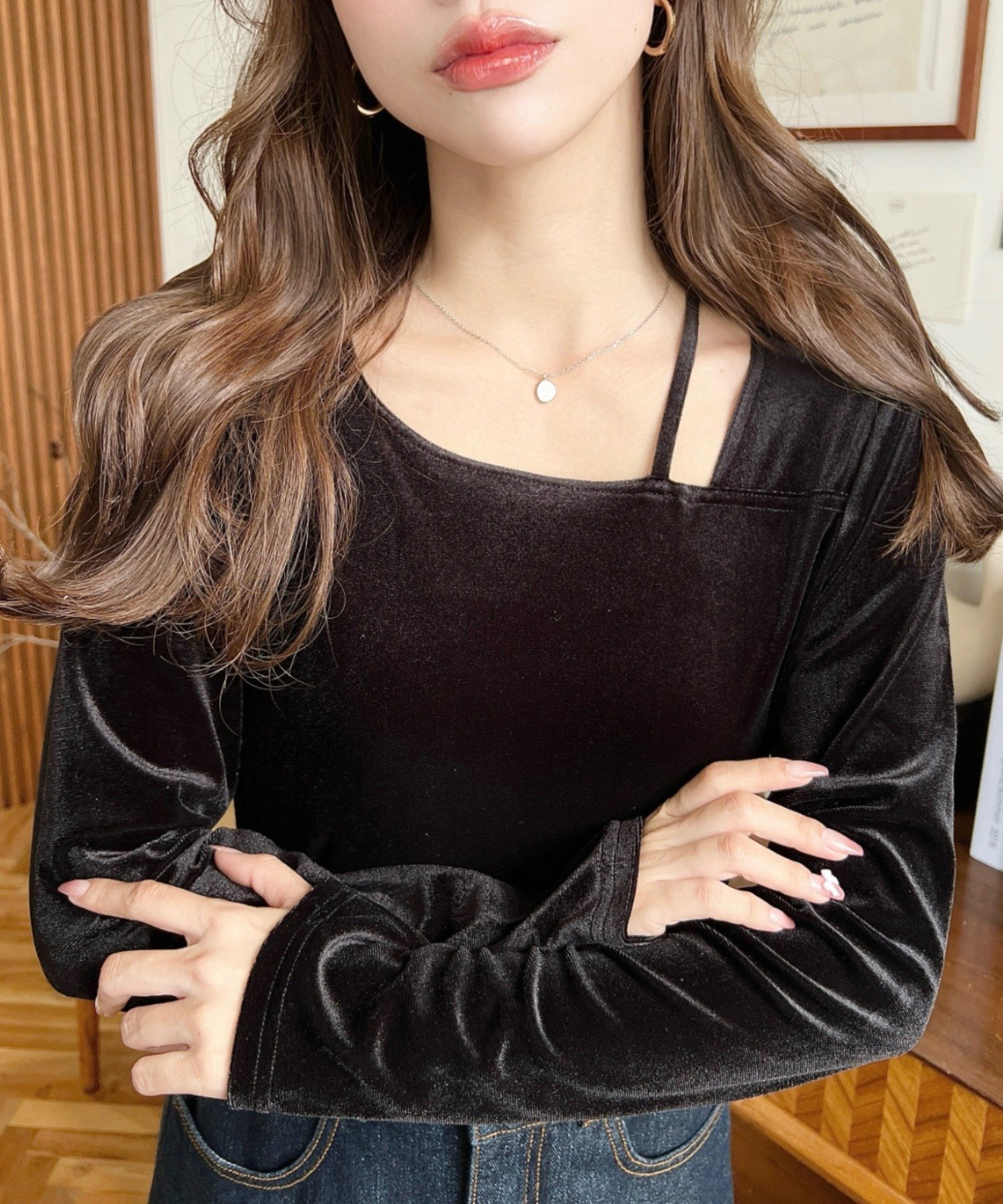 【モーメントプラス/moment+ / MEN】のアシンメトリーネックシャイニーベロアトップス 人気、トレンドファッション・服の通販 founy(ファニー) ファッション Fashion メンズファッション Fashion for Men トップス・カットソー Cut & Sew Tops アシンメトリー Asymmetrical Style ショート Short, Short Length スラックス Slacks, Dress Pants デニム Denim, Jeans Material トレンド Trend, Trending Now 定番 Standard, Basic Item 長袖 Long Sleeve, Full Sleeve フレア Flare, Flared ベルベット Velvet, Velvety ベロア Velour, Soft Velvet ベーシック Basic, Essential ボトム Bottoms, Lower Wear ワンポイント One Point, Statement Accent 再入荷 Restock / Back in Stock プチプライス・低価格 Affordable / Budget Price おすすめ Recommended / Our Picks エレガント 上品 Elegant other-1|ID: prp329100004728043 ipo3291000000034795169