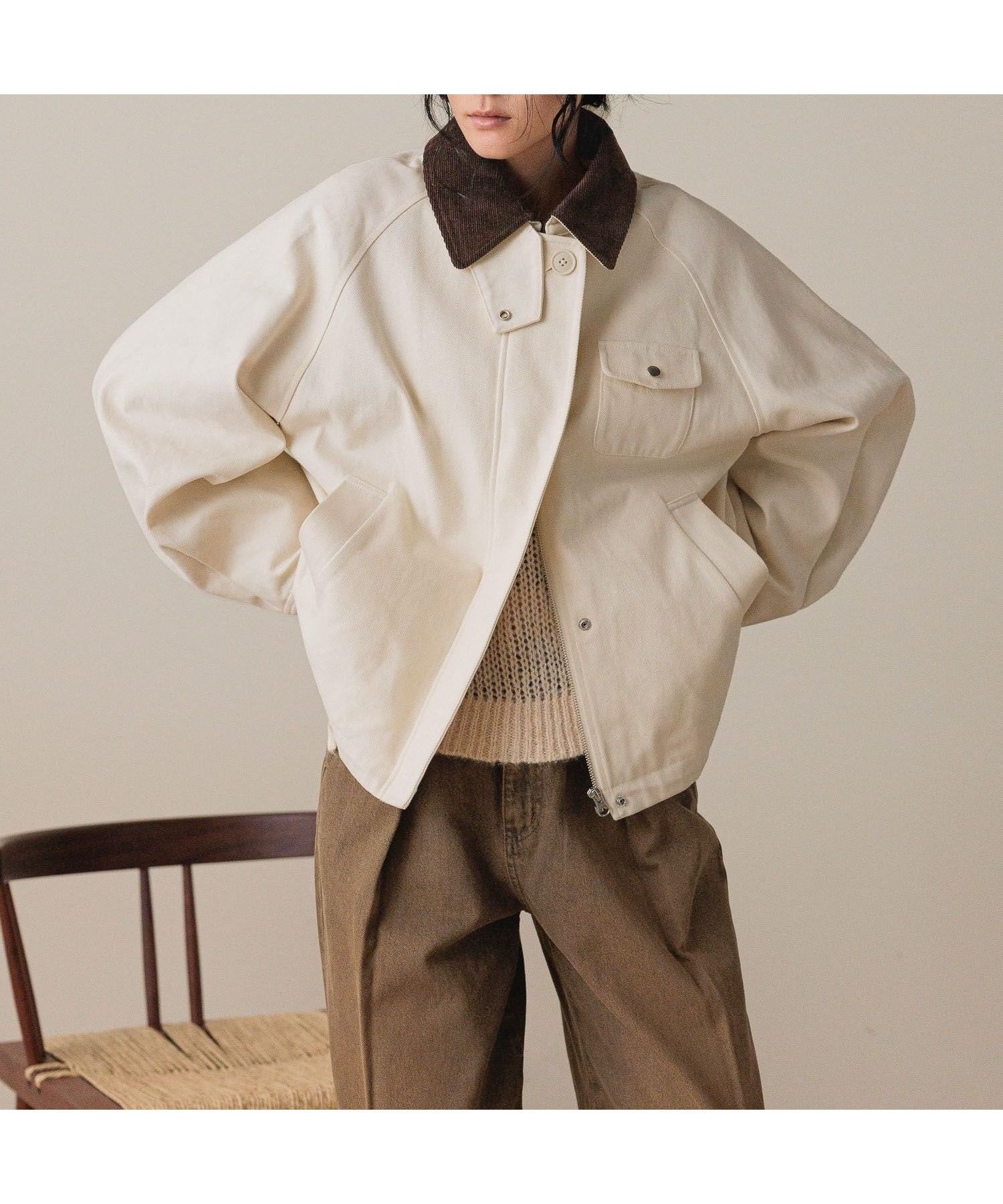 【ローリーズファーム/LOWRYS FARM】のハンティングジャケット インテリア・キッズ・メンズ・レディースファッション・服の通販 founy(ファニー) ファッション Fashion レディースファッション Fashion for Women アウター Coat / Outerwear Collection レディースジャケット・軽アウター Jackets コーデュロイ Corduroy, Cord Fabric ショート Short, Short Length シンプル Simple, Minimal ジャケット Jacket, Outerwear スウェット / スエット Sweatshirt, Sweatwear スピンドル Spindle, Drawcord ツイル Twist, Twisted Detail バランス Balance, Style Balance ベーシック Basic, Essential ロング Long, Long-Length ワーク Workwear, Utility Style ヴィンテージ Vintage Style アイボリー|ID: prp329100004728050 ipo3291000000034498184