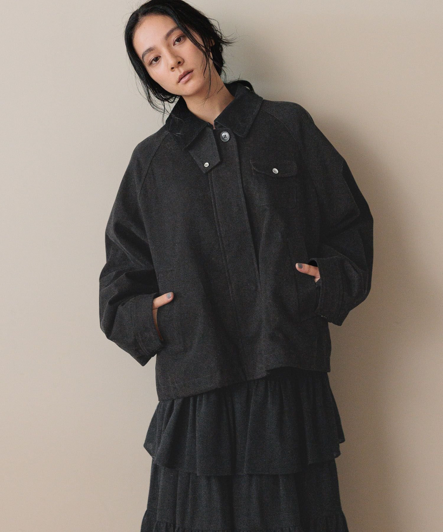 【ローリーズファーム/LOWRYS FARM】のハンティングジャケット インテリア・キッズ・メンズ・レディースファッション・服の通販 founy(ファニー) ファッション Fashion レディースファッション Fashion for Women アウター Coat / Outerwear Collection レディースジャケット・軽アウター Jackets コーデュロイ Corduroy, Cord Fabric ショート Short, Short Length シンプル Simple, Minimal ジャケット Jacket, Outerwear スウェット / スエット Sweatshirt, Sweatwear スピンドル Spindle, Drawcord ツイル Twist, Twisted Detail バランス Balance, Style Balance ベーシック Basic, Essential ロング Long, Long-Length ワーク Workwear, Utility Style ヴィンテージ Vintage Style ブラック|ID: prp329100004728050 ipo3291000000034498185