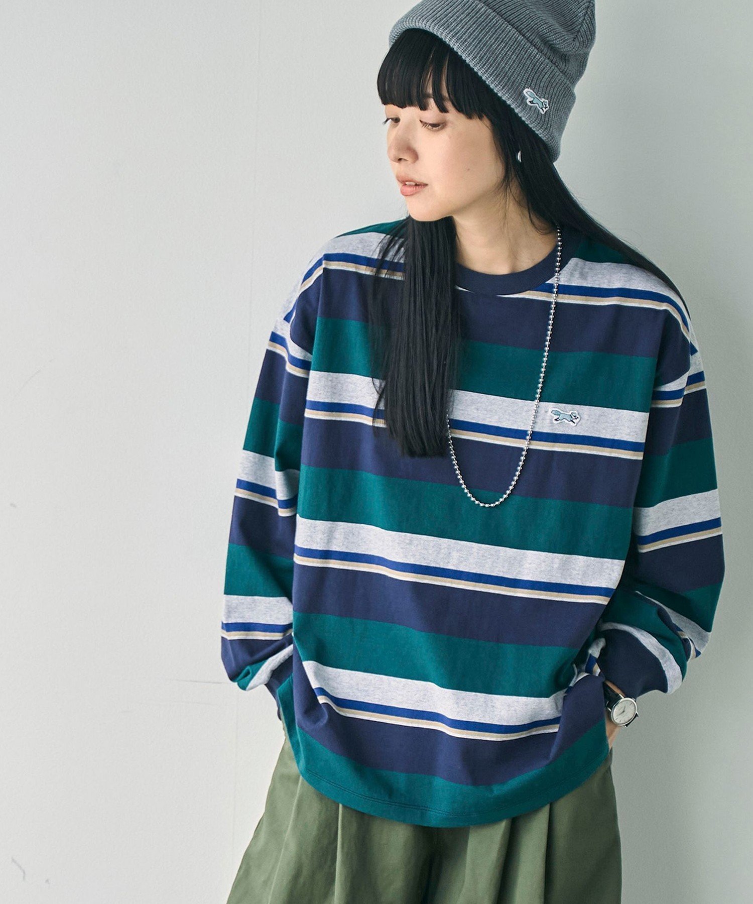 【コーエン/COEN】のPENNEYS(ぺニーズ)別注アソートロングスリーブTシャツ 人気、トレンドファッション・服の通販 founy(ファニー) 　ファッション　Fashion　レディースファッション　Fashion for Women　トップス・カットソー　Cut & Sew Tops　シャツ・ブラウス・オフィスカジュアル　Elegant Blouses & Button-Ups　ロングTシャツ・Tシャツ　Longline T-Shirts & Tees　秋　Autumn　コレクション　Collection, Seasonal Line　スリット　Slit, Slit Detail　人気　Popular, Best Seller　フォックス　Fox, Fox Fur　ベーシック　Basic, Essential　ボーダー　Border, Stripe　別注　Limited Edition, Custom Order　無地　Plain, Solid Color　おすすめ　Recommended / Our Picks　 other-1|ID: prp329100004728083 ipo3291000000034237434