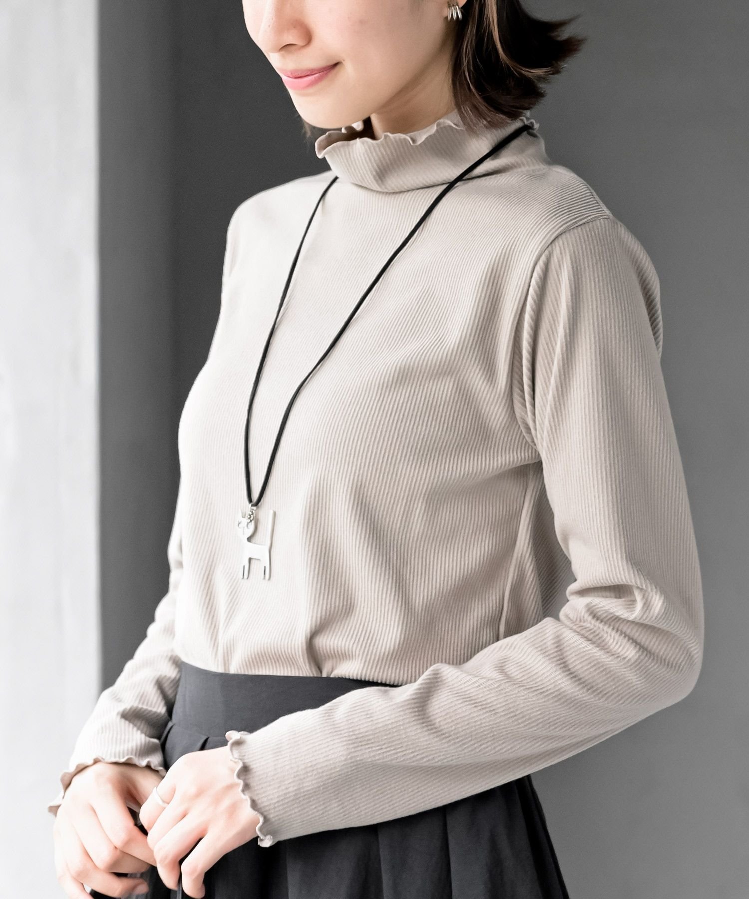 【アールピーエス/rps】の起毛リブメロータートルカットソー インテリア・キッズ・メンズ・レディースファッション・服の通販 founy(ファニー) ファッション Fashion レディースファッション Fashion for Women トップス・カットソー Cut & Sew Tops カットソー・ベーシックTシャツ Cut-and-Sewn Tops / Stretch Tees & Basics インナー Innerwear カットソー Cut and Sewn Top サロペット Overalls, Salopette タートル Turtleneck, Turtle Collar 再入荷 Restock / Back in Stock A/W・秋冬 Autumn/Winter グレージュ|ID: prp329100004728096 ipo3291000000034838665