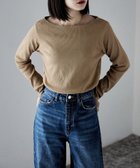 【ビーフラット/bflat】のボートネックコットンロングスリーブリブT 人気、トレンドファッション・服の通販 founy(ファニー) ファッション Fashion レディースファッション Fashion for Women インナー Innerwear トレンド Trend, Trending Now 長袖 Long Sleeve, Full Sleeve ビッグ Big, Oversized リラックス Relax, Relaxed Fit A/W・秋冬 Autumn/Winter thumbnail ベージュ|ID: prp329100004728101 ipo3291000000034583389