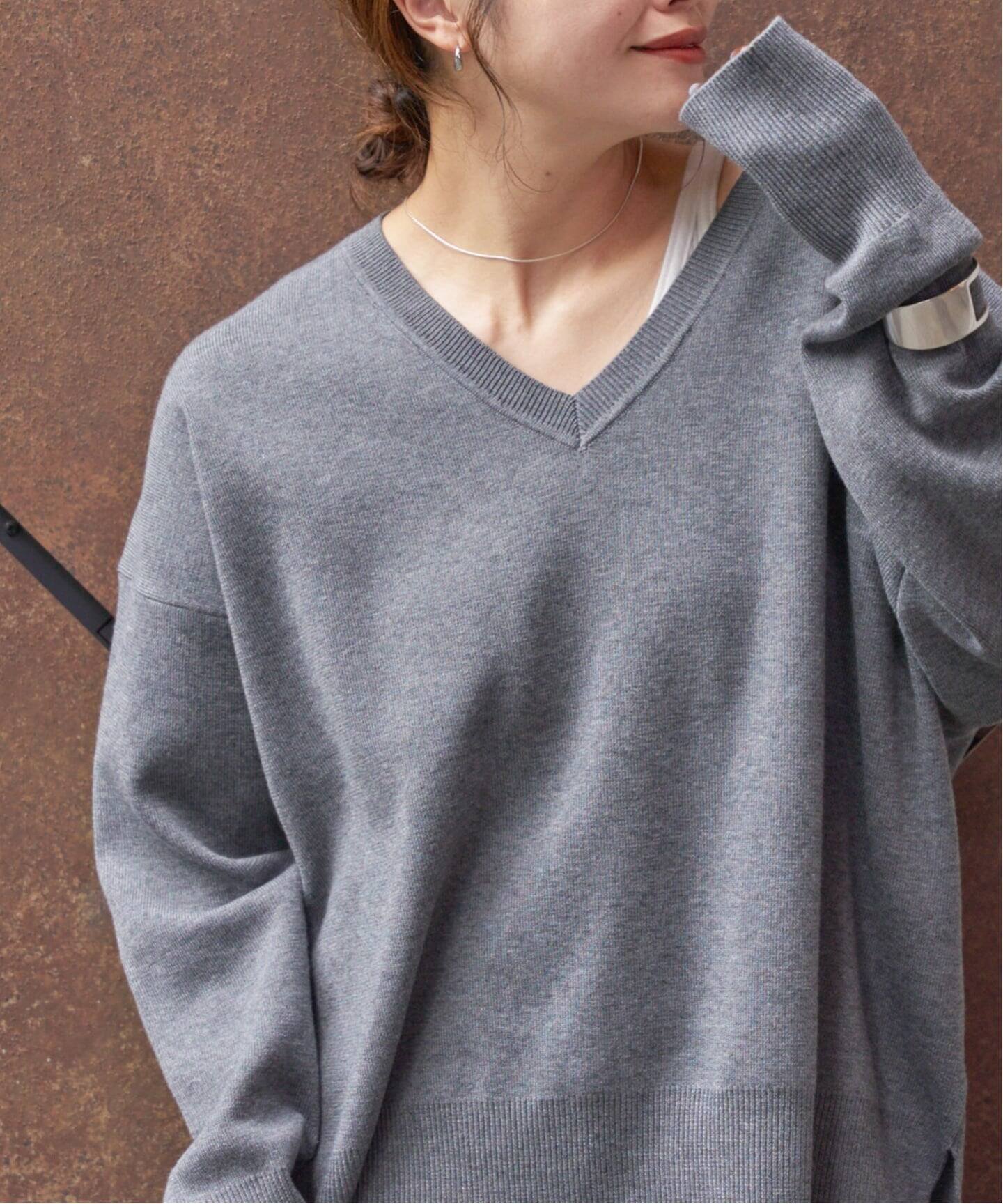 【ジャーナルスタンダード/JOURNAL STANDARD】の《WEB限定追加2》ウォッシャブルTEXBRID Vプルオーバー インテリア・キッズ・メンズ・レディースファッション・服の通販 founy(ファニー)  ファッション Fashion レディースファッション Fashion for Women トップス・カットソー Cut & Sew Tops カジュアルプルオーバー・ニットトップス Pullovers & Knit Tops / Casual Pullovers おすすめ Recommended / Our Picks ウォッシャブル Machine Washable スマート Smart, Elegant セットアップ Set-Up, Coordinated Outfit 人気 Popular, Best Seller 定番 Standard, Basic Item グレー|ID: prp329100004728104 ipo3291000000034371753