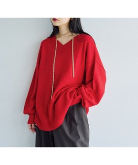 【レプシィム ローリーズファーム/LEPSIM LOWRYS FARM】の7ゲージVネックプルオーバー 人気、トレンドファッション・服の通販 founy(ファニー) ファッション Fashion レディースファッション Fashion for Women トップス・カットソー Cut & Sew Tops カジュアルプルオーバー・ニットトップス Pullovers & Knit Tops / Casual Pullovers Vネックトップス V-Neck Tops / V-Cut Neckline Shirts トレンド Trend, Trending Now ワイド Wide, Wide Fit 人気 Popular, Best Seller 定番 Standard, Basic Item 洗える Machine Washable |ID:prp329100004728116