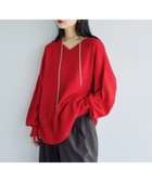 【レプシィム ローリーズファーム/LEPSIM LOWRYS FARM】の7ゲージVネックプルオーバー 人気、トレンドファッション・服の通販 founy(ファニー) ファッション Fashion レディースファッション Fashion for Women トップス・カットソー Cut & Sew Tops カジュアルプルオーバー・ニットトップス Pullovers & Knit Tops / Casual Pullovers Vネックトップス V-Neck Tops / V-Cut Neckline Shirts トレンド Trend, Trending Now ワイド Wide, Wide Fit 人気 Popular, Best Seller 定番 Standard, Basic Item 洗える Machine Washable thumbnail レッド35|ID: prp329100004728116 ipo3291000000034201329
