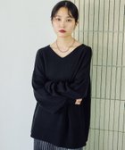 【レプシィム ローリーズファーム/LEPSIM LOWRYS FARM】の7ゲージVネックプルオーバー 人気、トレンドファッション・服の通販 founy(ファニー) ファッション Fashion レディースファッション Fashion for Women トップス・カットソー Cut & Sew Tops カジュアルプルオーバー・ニットトップス Pullovers & Knit Tops / Casual Pullovers Vネックトップス V-Neck Tops / V-Cut Neckline Shirts トレンド Trend, Trending Now ワイド Wide, Wide Fit 人気 Popular, Best Seller 定番 Standard, Basic Item 洗える Machine Washable thumbnail ブラック09|ID: prp329100004728116 ipo3291000000034201333