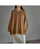【レプシィム ローリーズファーム/LEPSIM LOWRYS FARM】の7ゲージVネックプルオーバー 人気、トレンドファッション・服の通販 founy(ファニー) ファッション Fashion レディースファッション Fashion for Women トップス・カットソー Cut & Sew Tops カジュアルプルオーバー・ニットトップス Pullovers & Knit Tops / Casual Pullovers Vネックトップス V-Neck Tops / V-Cut Neckline Shirts トレンド Trend, Trending Now ワイド Wide, Wide Fit 人気 Popular, Best Seller 定番 Standard, Basic Item 洗える Machine Washable thumbnail キャメル53|ID: prp329100004728116 ipo3291000000034201339