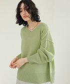 【レプシィム ローリーズファーム/LEPSIM LOWRYS FARM】の7ゲージVネックプルオーバー 人気、トレンドファッション・服の通販 founy(ファニー) ファッション Fashion レディースファッション Fashion for Women トップス・カットソー Cut & Sew Tops カジュアルプルオーバー・ニットトップス Pullovers & Knit Tops / Casual Pullovers Vネックトップス V-Neck Tops / V-Cut Neckline Shirts トレンド Trend, Trending Now ワイド Wide, Wide Fit 人気 Popular, Best Seller 定番 Standard, Basic Item 洗える Machine Washable thumbnail グリーン71|ID: prp329100004728116 ipo3291000000034201346