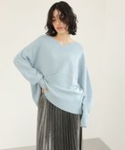 【レプシィム ローリーズファーム/LEPSIM LOWRYS FARM】の7ゲージVネックプルオーバー 人気、トレンドファッション・服の通販 founy(ファニー) ファッション Fashion レディースファッション Fashion for Women トップス・カットソー Cut & Sew Tops カジュアルプルオーバー・ニットトップス Pullovers & Knit Tops / Casual Pullovers Vネックトップス V-Neck Tops / V-Cut Neckline Shirts トレンド Trend, Trending Now ワイド Wide, Wide Fit 人気 Popular, Best Seller 定番 Standard, Basic Item 洗える Machine Washable thumbnail ブルー83|ID: prp329100004728116 ipo3291000000034201349