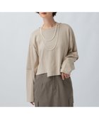 【レプシィム ローリーズファーム/LEPSIM LOWRYS FARM】のリメイクライクプルオーバー 人気、トレンドファッション・服の通販 founy(ファニー) ファッション Fashion レディースファッション Fashion for Women トップス・カットソー Cut & Sew Tops カジュアルプルオーバー・ニットトップス Pullovers & Knit Tops / Casual Pullovers おすすめ Recommended / Our Picks バランス Balance, Style Balance リメイク Remake, Reconstructed thumbnail モカベージュ53|ID: prp329100004728126 ipo3291000000034238481