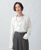 【レプシィム ローリーズファーム/LEPSIM LOWRYS FARM】のリメイクライクプルオーバー 人気、トレンドファッション・服の通販 founy(ファニー) ファッション Fashion レディースファッション Fashion for Women トップス・カットソー Cut & Sew Tops カジュアルプルオーバー・ニットトップス Pullovers & Knit Tops / Casual Pullovers おすすめ Recommended / Our Picks バランス Balance, Style Balance リメイク Remake, Reconstructed thumbnail オフホワイト05|ID: prp329100004728126 ipo3291000000034238482