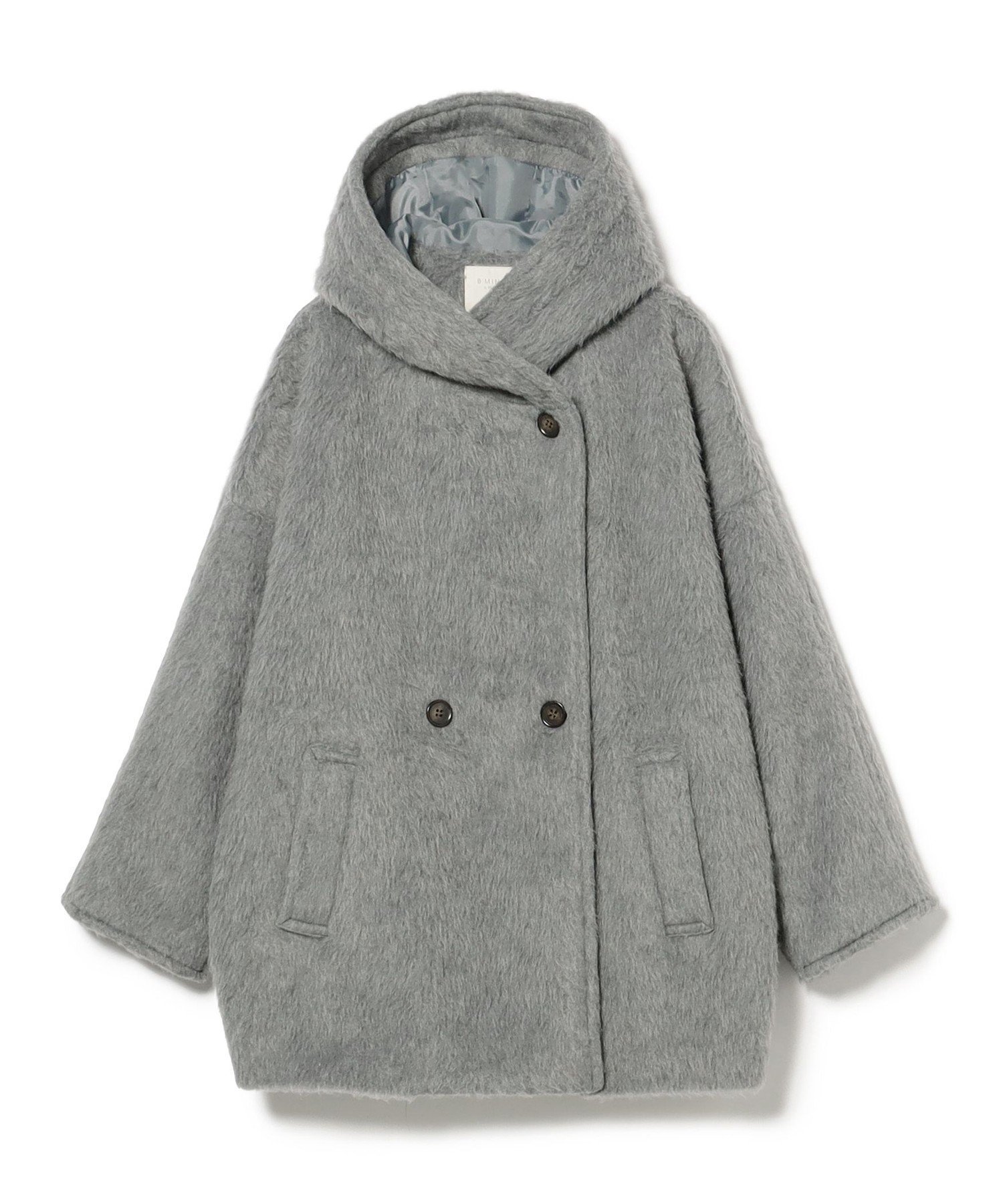 【ビームス ウイメン/BEAMS】のシャギー フード コート(S~M) インテリア・キッズ・メンズ・レディースファッション・服の通販 founy(ファニー) 　ファッション　Fashion　レディースファッション　Fashion for Women　アウター　Coat / Outerwear Collection　コート・ロングコート・ピーコート　Long Coats, Peacoats & More　シンプル　Simple, Minimal　デニム　Denim, Jeans Material　バランス　Balance, Style Balance　フェミニン　Feminine, Girly　フロント　Front, Front Design　ミドル　Middle Length, Mid Height　ロング　Long, Long-Length　ワイド　Wide, Wide Fit　再入荷　Restock / Back in Stock　おすすめ　Recommended / Our Picks　LIGHT.GREY|ID: prp329100004728171 ipo3291000000034159287