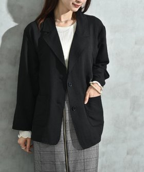 【インタープラネット/INTERPLANET】のパウダーデシン長袖テーラードジャケット 人気、トレンドファッション・服の通販 founy(ファニー) ファッション Fashion レディースファッション Fashion for Women アウター Coat / Outerwear Collection レディースジャケット・軽アウター Jackets テーラードジャケット / 通勤・きれいめスタイル Tailored Jackets & Blazers ジャケット Jacket, Outerwear パウダー Powder, Soft Tone ベーシック Basic, Essential 定番 Standard, Basic Item 秋 Autumn 長袖 Long Sleeve, Full Sleeve |ID:prp329100004728176