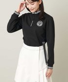 【アー ヴェー ヴェー/a.v.v】のレディースゴルフウエア ハーフZIPモックネックトップス ブラック|ID: prp329100004728185 ipo3291000000034790977