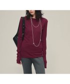 【ジーナシス/JEANASiS】のSheer Fit Rib Pullover LS 人気、トレンドファッション・服の通販 founy(ファニー) ファッション Fashion レディースファッション Fashion for Women トップス・カットソー Cut & Sew Tops カジュアルプルオーバー・ニットトップス Pullovers & Knit Tops / Casual Pullovers おすすめ Recommended / Our Picks インナー Innerwear シアー Sheer, See-Through シンプル Simple, Minimal ドレープ Drape, Draping Fabric ビスチェ Bustier, Corset Top ブラウジング Blouson Silhouette, Cinched Waist ベスト Vest, Waistcoat 今季 This Season, Current Season 定番 Standard, Basic Item 長袖 Long Sleeve, Full Sleeve thumbnail ボルドー|ID: prp329100004728216 ipo3291000000034885067