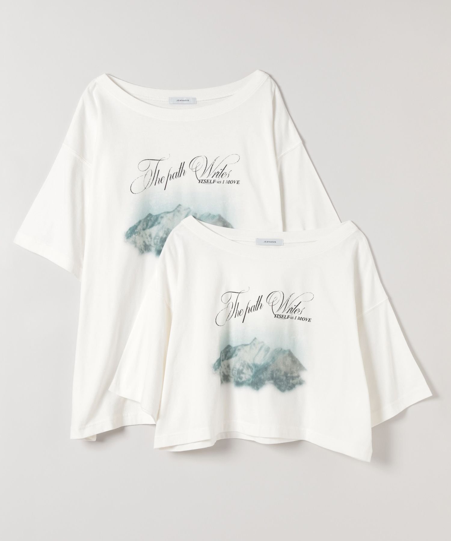 【ジーナシス/JEANASiS】の選べる着丈/landscape ボカシプリント TEE 人気、トレンドファッション・服の通販 founy(ファニー) ファッション Fashion レディースファッション Fashion for Women ヴィンテージ Vintage Style コンパクト Compact, Small Size ショルダー Shoulder, Shoulder Strap ショート Short, Short Length シンプル Simple, Minimal デコルテ Décolleté, Neckline デニム Denim, Jeans Material ドロップ Drop Shoulder, Dropped Style ビッグ Big, Oversized フェミニン Feminine, Girly プリント Print, Printed Pattern ボトム Bottoms, Lower Wear モチーフ Motif, Design Theme ロング Long, Long-Length ワイド Wide, Wide Fit おすすめ Recommended / Our Picks other-1|ID: prp329100004728222 ipo3291000000034631993