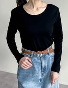 【リエディ/Re:EDIT】の前後2WAYショルダーパッドカットソー 人気、トレンドファッション・服の通販 founy(ファニー) ファッション Fashion レディースファッション Fashion for Women トップス・カットソー Cut & Sew Tops カットソー・ベーシックTシャツ Cut-and-Sewn Tops / Stretch Tees & Basics インナー Innerwear カットソー Cut and Sewn Top コンパクト Compact, Small Size シンプル Simple, Minimal ジャケット Jacket, Outerwear デニム Denim, Jeans Material 長袖 Long Sleeve, Full Sleeve フィット Fit, Slim Fit フェミニン Feminine, Girly ロング Long, Long-Length ワイド Wide, Wide Fit おすすめ Recommended / Our Picks thumbnail ブラック|ID: prp329100004728223 ipo3291000000034524464