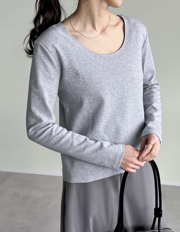 【リエディ/Re:EDIT】の前後2WAYショルダーパッドカットソー インテリア・キッズ・メンズ・レディースファッション・服の通販 founy(ファニー) ファッション Fashion レディースファッション Fashion for Women トップス・カットソー Cut & Sew Tops カットソー・ベーシックTシャツ Cut-and-Sewn Tops / Stretch Tees & Basics インナー Innerwear カットソー Cut and Sewn Top コンパクト Compact, Small Size シンプル Simple, Minimal ジャケット Jacket, Outerwear デニム Denim, Jeans Material 長袖 Long Sleeve, Full Sleeve フィット Fit, Slim Fit フェミニン Feminine, Girly ロング Long, Long-Length ワイド Wide, Wide Fit おすすめ Recommended / Our Picks グレー|ID: prp329100004728223 ipo3291000000034524466