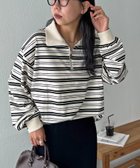 【ディスコート/Discoat】の【ユニセックス】ランダムボーダーハーフジップシャツ 人気、トレンドファッション・服の通販 founy(ファニー) ファッション Fashion レディースファッション Fashion for Women トップス・カットソー Cut & Sew Tops シャツ・ブラウス・オフィスカジュアル Elegant Blouses & Button-Ups コンパクト Compact, Small Size シンプル Simple, Minimal ジップ Zip, Zipper ボーダー Border, Stripe ランダム Random, Irregular リラックス Relax, Relaxed Fit thumbnail アイボリー|ID: prp329100004728245 ipo3291000000034159954