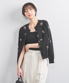 【ユナイテッドアローズ/UNITED ARROWS】のフラワー ビジュー カーディガン BLACK|ID: prp329100004728260 ipo3291000000034228447