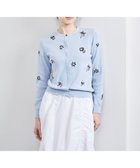 【ユナイテッドアローズ/UNITED ARROWS】のフラワー ビジュー カーディガン LT.BLUE|ID: prp329100004728260 ipo3291000000034228448