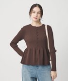 【ビューティ&ユース ユナイテッドアローズ/BEAUTY&YOUTH / UNITED ARROWS】の【WEB限定 Wardrobe DAILY MINIMAL】ペプラム2WAY リブニットプルオーバー ウォッシャブル 人気、トレンドファッション・服の通販 founy(ファニー) ファッション Fashion レディースファッション Fashion for Women トップス・カットソー Cut & Sew Tops ニット Knit Tops & Sweaters カジュアルプルオーバー・ニットトップス Pullovers & Knit Tops / Casual Pullovers ウォッシャブル Machine Washable オケージョン Occasion Wear シンプル Simple, Minimal デニム Denim, Jeans Material 定番 Standard, Basic Item フェミニン Feminine, Girly フォルム Silhouette, Form ペプラム Peplum, Flared Hem ボトム Bottoms, Lower Wear ループ Loop, Loop Knit おすすめ Recommended / Our Picks エレガント 上品 Elegant ビジネス 仕事 通勤 Business / Work / Commuting thumbnail DK.BROWN|ID: prp329100004728284 ipo3291000000034780656
