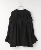【ローリーズファーム/LOWRYS FARM】のフリルチュニックブラウス ブラック09|ID: prp329100004728296 ipo3291000000034198019
