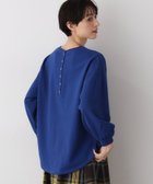 【デッサン/Dessin】の【360度可愛い・洗える】バックヘンリーカットソー 人気、トレンドファッション・服の通販 founy(ファニー) ファッション Fashion レディースファッション Fashion for Women トップス・カットソー Cut & Sew Tops カットソー・ベーシックTシャツ Cut-and-Sewn Tops / Stretch Tees & Basics カットソー Cut and Sewn Top カーゴパンツ Cargo Pants, Utility Pants スウェット / スエット Sweatshirt, Sweatwear スマート Smart, Elegant スリーブ Sleeve, Long Sleeve / Short Sleeve バルーン Balloon, Balloon Silhouette ワイド Wide, Wide Fit 定番 Standard, Basic Item 洗える Machine Washable thumbnail ブルー|ID: prp329100004728307 ipo3291000000034296899