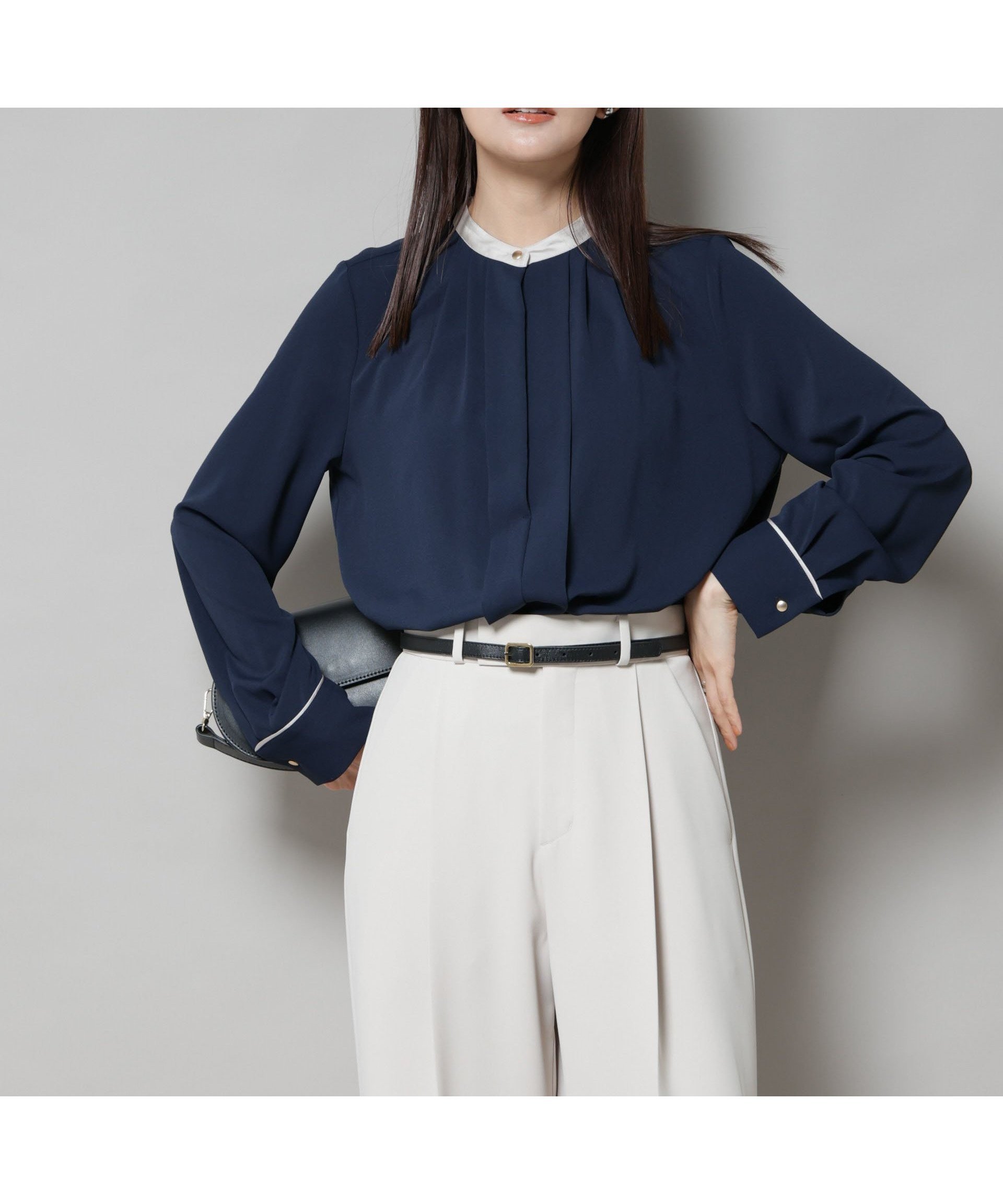 【ナノ ユニバース/nano universe】のスタンドバイカラータックブラウス 人気、トレンドファッション・服の通販 founy(ファニー) ファッション Fashion レディースファッション Fashion for Women トップス・カットソー Cut & Sew Tops シャツ・ブラウス・オフィスカジュアル Elegant Blouses & Button-Ups インナー Innerwear 春 Spring カフス Cuff Design ジャケット Jacket, Outerwear ジョーゼット Georgette, Semi-Sheer Fabric スタンド Stand Collar, Upright Stand セットアップ Set-Up, Coordinated Outfit 人気 Popular, Best Seller パイピング Piping, Trim Design フロント Front, Front Design ビジネス 仕事 通勤 Business / Work / Commuting 2025年 2025 2025-2026秋冬・A/W Autumn/Winter 2025–26 AW25–26 other-1|ID: prp329100004728309 ipo3291000000034657343