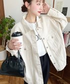 【モーメントプラス/moment+ / MEN】のヘビーウェイトデニム ヘビーツイルオーバーサイズデニムジャケット/ビッグGジャン アイボリー|ID: prp329100004728334 ipo3291000000034160680