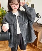 【モーメントプラス/moment+ / MEN】のヘビーウェイトデニム ヘビーツイルオーバーサイズデニムジャケット/ビッグGジャン ブラック系その他|ID: prp329100004728334 ipo3291000000034160683