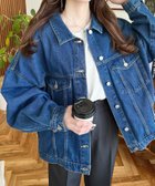 【モーメントプラス/moment+ / MEN】のヘビーウェイトデニム ヘビーツイルオーバーサイズデニムジャケット/ビッグGジャン ブルー|ID: prp329100004728334 ipo3291000000034160688