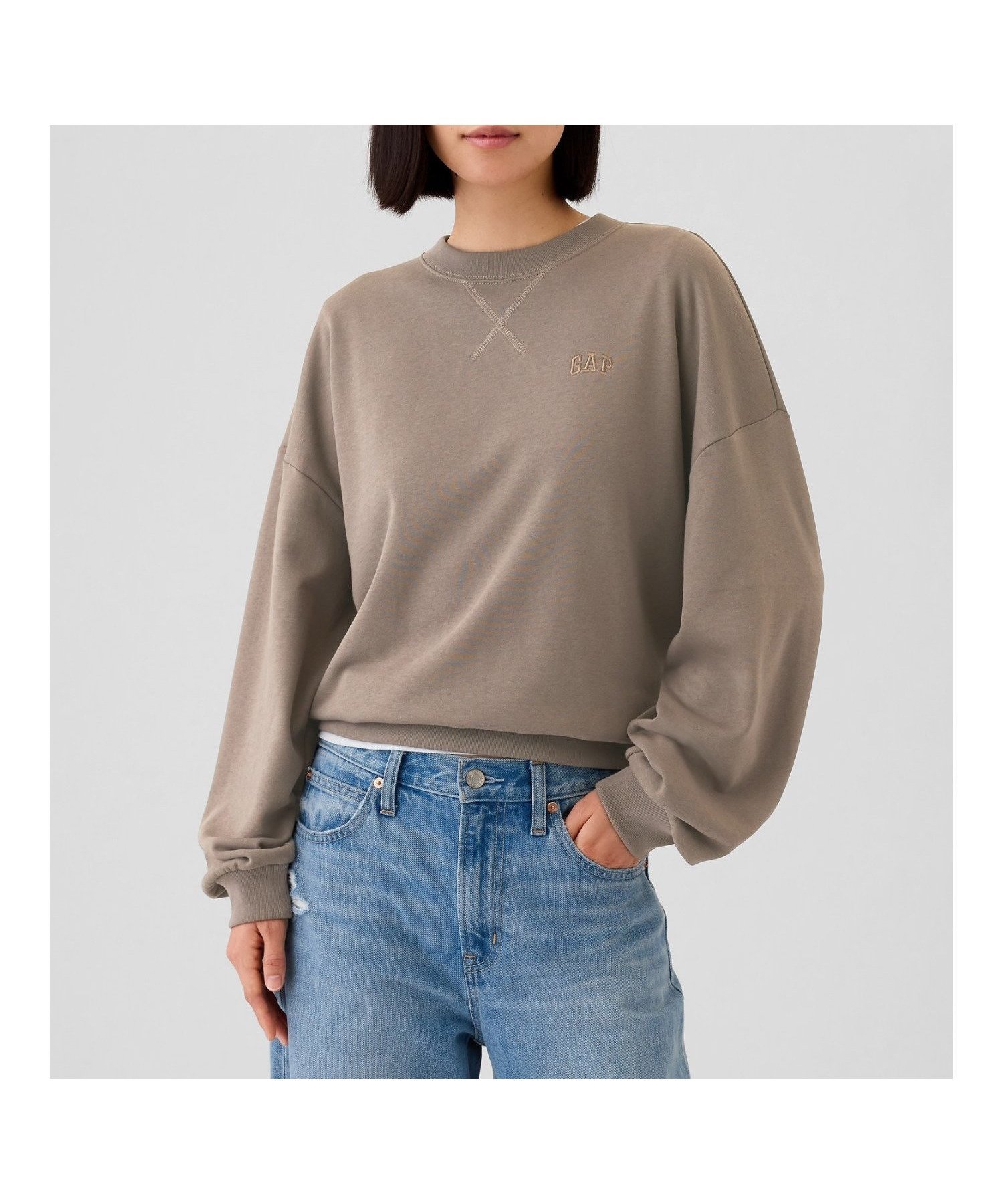 【ギャップ/GAP】のミニ GAPロゴスウェット・トレーナー インテリア・キッズ・メンズ・レディースファッション・服の通販 founy(ファニー) 　ファッション　Fashion　レディースファッション　Fashion for Women　トップス・カットソー　Cut & Sew Tops　レディースパーカー・カジュアルフーディー　Casual Hoodies & Sweatshirts　スウェット・クルーネックトップス　Sweatshirts & Crewnecks / Relaxed Fit Sweat Tops　トレーナー　Sweatshirt, Trainer　ミックス　Mix, Mixed Style　リラックス　Relax, Relaxed Fit　PLYMOUTH_ROCK|ID: prp329100004728335 ipo3291000000034649832