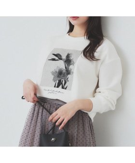【インデックス/INDEX】のフォト刺繍トップス【洗濯機洗い可】 人気、トレンドファッション・服の通販 founy(ファニー) ファッション Fashion レディースファッション Fashion for Women トップス・カットソー Cut & Sew Tops スマート Smart, Elegant トレンド Trend, Trending Now |ID:prp329100004728336