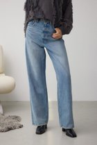 【アズール バイ マウジー/AZUL by moussy】の【堀田茜さん着用アイテム】AZUL DENIM ハイウエストワイドデニム L/BLU1|ID: prp329100004728362 ipo3291000000034212709