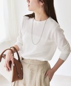 【シップス フォー ウィメン/SHIPS】のquaranciel 洗濯機可能 ワッフル クルーネック ラウンドヘム カットソー 人気、トレンドファッション・服の通販 founy(ファニー) ファッション Fashion レディースファッション Fashion for Women トップス・カットソー Cut & Sew Tops カットソー・ベーシックTシャツ Cut-and-Sewn Tops / Stretch Tees & Basics インナー Innerwear 洗える Machine Washable カットソー Cut and Sewn Top コンパクト Compact, Small Size シルバー Silver, Metallic Silver スリーブ Sleeve, Long Sleeve / Short Sleeve デニム Denim, Jeans Material 定番 Standard, Basic Item バランス Balance, Style Balance フィット Fit, Slim Fit フレア Flare, Flared ベーシック Basic, Essential ボトム Bottoms, Lower Wear ロング Long, Long-Length ワイド Wide, Wide Fit ワッフル Waffle, Waffle Knit 2024年 2024 2024春夏・S/S Spring/Summer 2024 SS24 エレガント 上品 Elegant thumbnail ホワイト|ID: prp329100004728363 ipo3291000000034403184