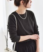 【シップス フォー ウィメン/SHIPS】のquaranciel 洗濯機可能 ワッフル クルーネック ラウンドヘム カットソー 人気、トレンドファッション・服の通販 founy(ファニー) ファッション Fashion レディースファッション Fashion for Women トップス・カットソー Cut & Sew Tops カットソー・ベーシックTシャツ Cut-and-Sewn Tops / Stretch Tees & Basics インナー Innerwear 洗える Machine Washable カットソー Cut and Sewn Top コンパクト Compact, Small Size シルバー Silver, Metallic Silver スリーブ Sleeve, Long Sleeve / Short Sleeve デニム Denim, Jeans Material 定番 Standard, Basic Item バランス Balance, Style Balance フィット Fit, Slim Fit フレア Flare, Flared ベーシック Basic, Essential ボトム Bottoms, Lower Wear ロング Long, Long-Length ワイド Wide, Wide Fit ワッフル Waffle, Waffle Knit 2024年 2024 2024春夏・S/S Spring/Summer 2024 SS24 エレガント 上品 Elegant thumbnail ブラック|ID: prp329100004728363 ipo3291000000034403186