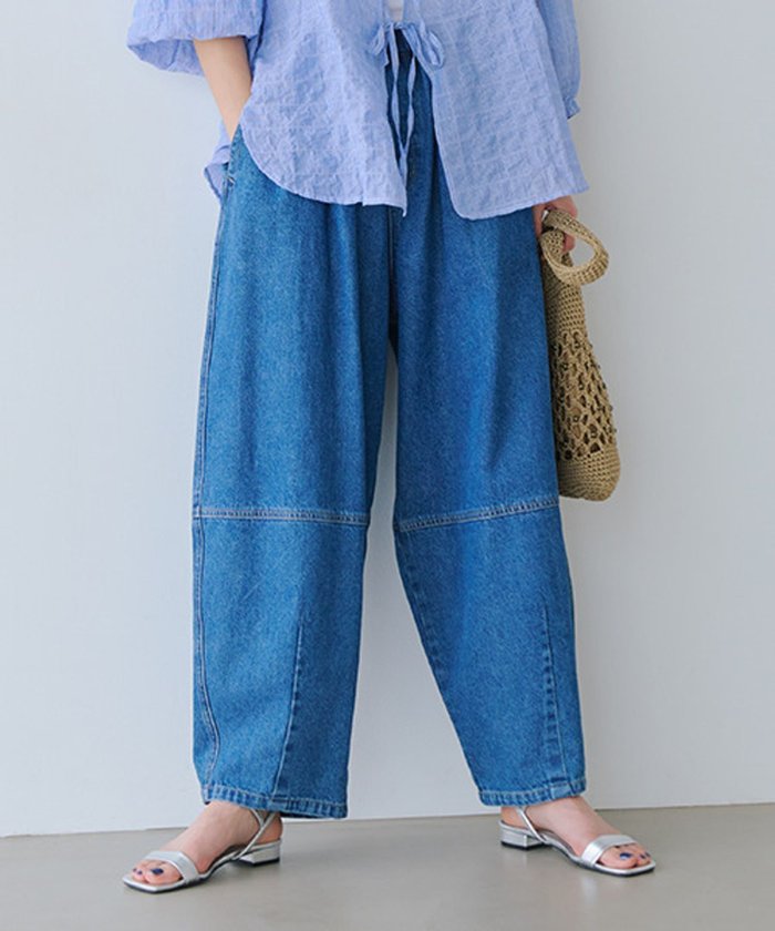 【スタディオ クリップ/studio CLIP】のバレルデニムパンツ プチ・プラスサイズあり 《CLIP denim》 インテリア・キッズ・メンズ・レディースファッション・服の通販 founy(ファニー) https://founy.com/ ファッション Fashion レディースファッション Fashion for Women パンツ Pants & Trousers デニムパンツ・ジーンズ・美脚デニム Denim Jeans & Pants おすすめ Recommended / Our Picks ガーリー Girly, Feminine Style コンパクト Compact, Small Size ジーンズ Jeans, Denim Pants デニム Denim, Jeans Material ボトム Bottoms, Lower Wear ユーズド Used, Vintage-Look ワイド Wide, Wide Fit |ID: prp329100004728375 ipo3291000000034568455