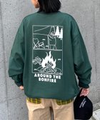 【チャオパニックティピー/CIAOPANIC TYPY】の【ojisan】ワンポイント刺繍裏毛スウェットクルー 人気、トレンドファッション・服の通販 founy(ファニー) ファッション Fashion レディースファッション Fashion for Women トップス・カットソー Cut & Sew Tops レディースパーカー・カジュアルフーディー Casual Hoodies & Sweatshirts スウェット・クルーネックトップス Sweatshirts & Crewnecks / Relaxed Fit Sweat Tops イラスト Illustration シンプル Simple, Minimal スウェット / スエット Sweatshirt, Sweatwear スラックス Slacks, Dress Pants デニム Denim, Jeans Material プリント Print, Printed Pattern ミックス Mix, Mixed Style ロング Long, Long-Length ワンポイント One Point, Statement Accent おすすめ Recommended / Our Picks thumbnail グリーン|ID: prp329100004728385 ipo3291000000034161079