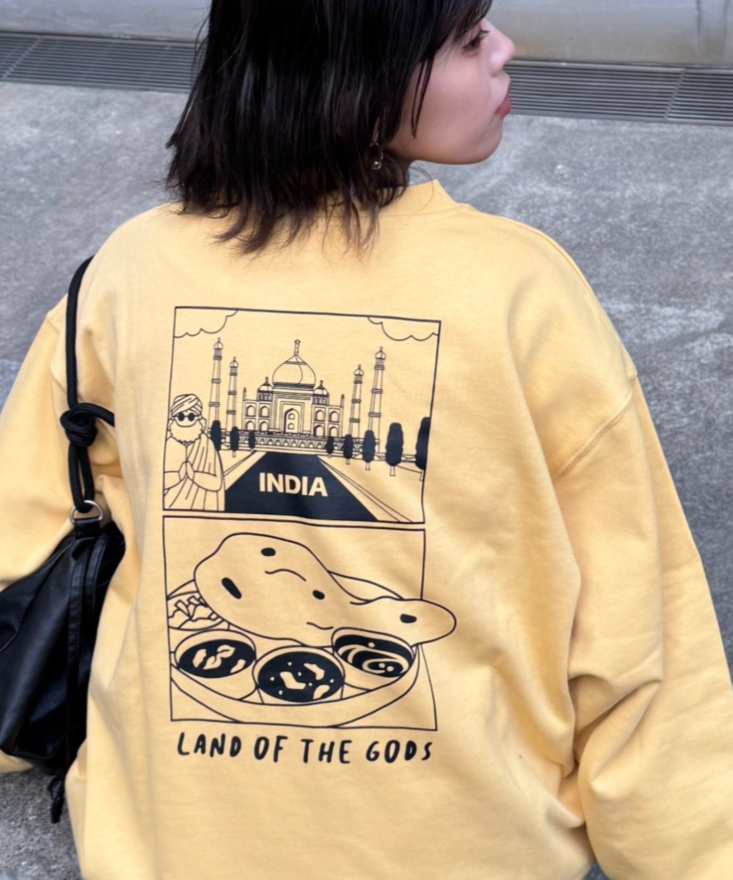 【チャオパニックティピー/CIAOPANIC TYPY】の【ojisan】ワンポイント刺繍裏毛スウェットクルー インテリア・キッズ・メンズ・レディースファッション・服の通販 founy(ファニー) 　ファッション　Fashion　レディースファッション　Fashion for Women　トップス・カットソー　Cut & Sew Tops　レディースパーカー・カジュアルフーディー　Casual Hoodies & Sweatshirts　スウェット・クルーネックトップス　Sweatshirts & Crewnecks / Relaxed Fit Sweat Tops　イラスト　Illustration　シンプル　Simple, Minimal　スウェット / スエット　Sweatshirt, Sweatwear　スラックス　Slacks, Dress Pants　デニム　Denim, Jeans Material　人気　Popular, Best Seller　プリント　Print, Printed Pattern　ミックス　Mix, Mixed Style　ロング　Long, Long-Length　ワンポイント　One Point, Statement Accent　おすすめ　Recommended / Our Picks　イエロー|ID: prp329100004728385 ipo3291000000034822533