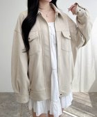 【イング/INGNI】のスエードBIGブルゾン アイボリー|ID: prp329100004728388 ipo3291000000034161106