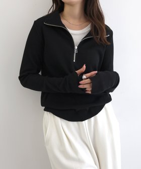 【アンドミー/andme】のセルフカットリブ サムホール ハーフジップ 長袖 トップス 人気、トレンドファッション・服の通販 founy(ファニー) ファッション Fashion レディースファッション Fashion for Women トップス・カットソー Cut & Sew Tops カーディガン Cardigan, Knitwear スリット Slit, Slit Detail トレンド Trend, Trending Now 長袖 Long Sleeve, Full Sleeve ハイネック High Neck, Mock Neck フィット Fit, Slim Fit マーメイド Mermaid, Fishtail Silhouette レギンス Leggings, Stretch Pants おすすめ Recommended / Our Picks |ID:prp329100004728411